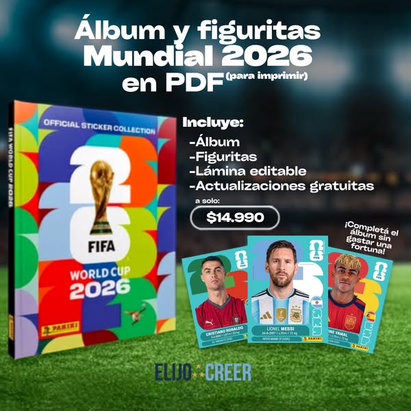 Fiebre Mundial — Pack Completo de Figus y Álbum Digital del Mundial